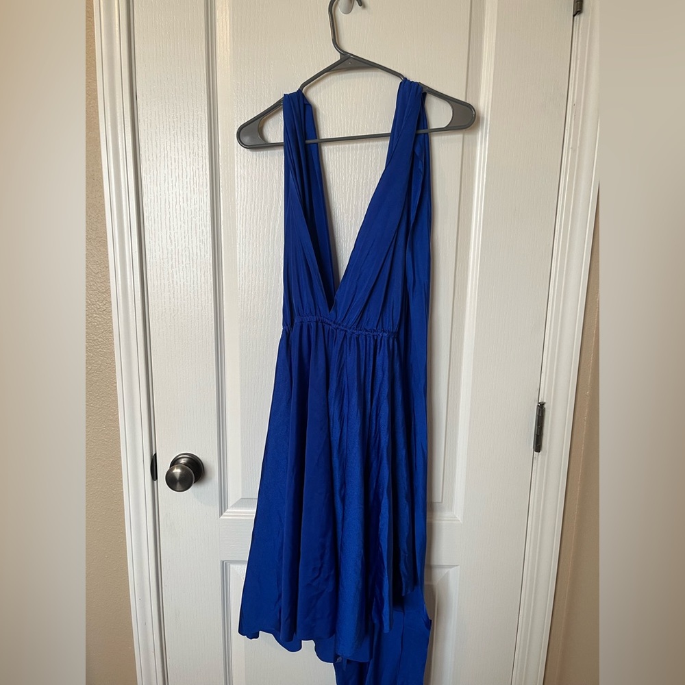 Elegant Cobalt Convertible Dress